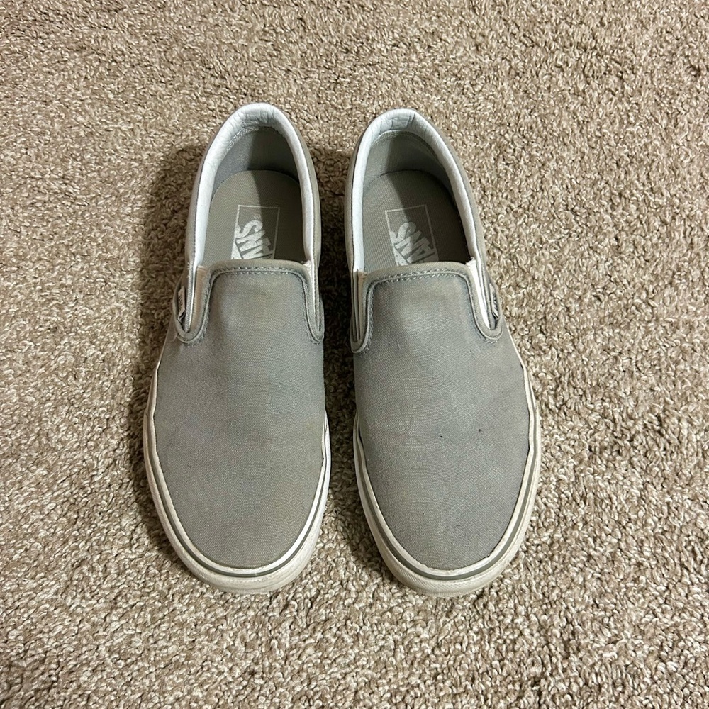 Vans Gray Slip-On Shoes